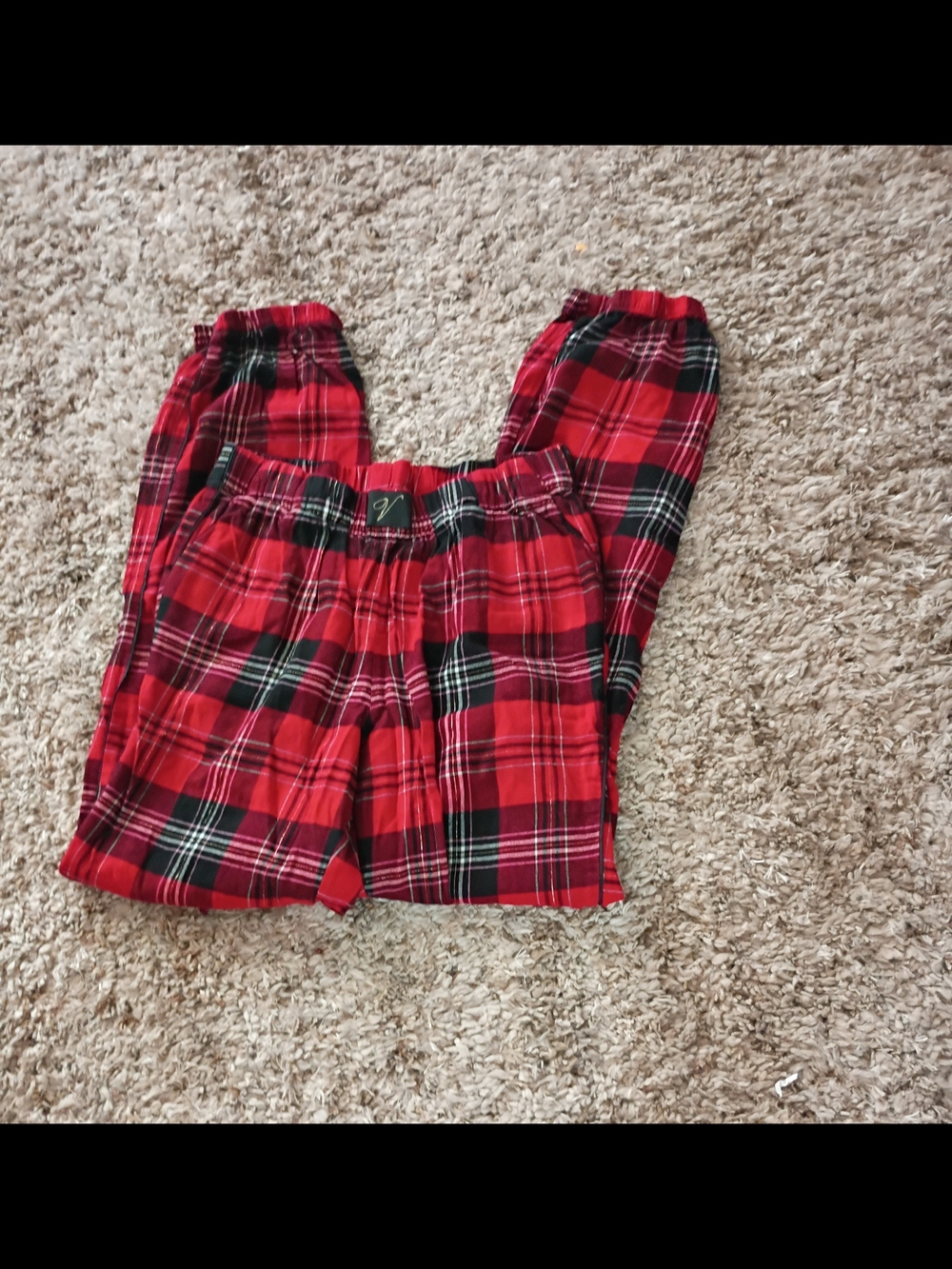 Victorias Secret Red Plaid Pajama Pants - Cozy Sleepwear - Picture 2 of 3